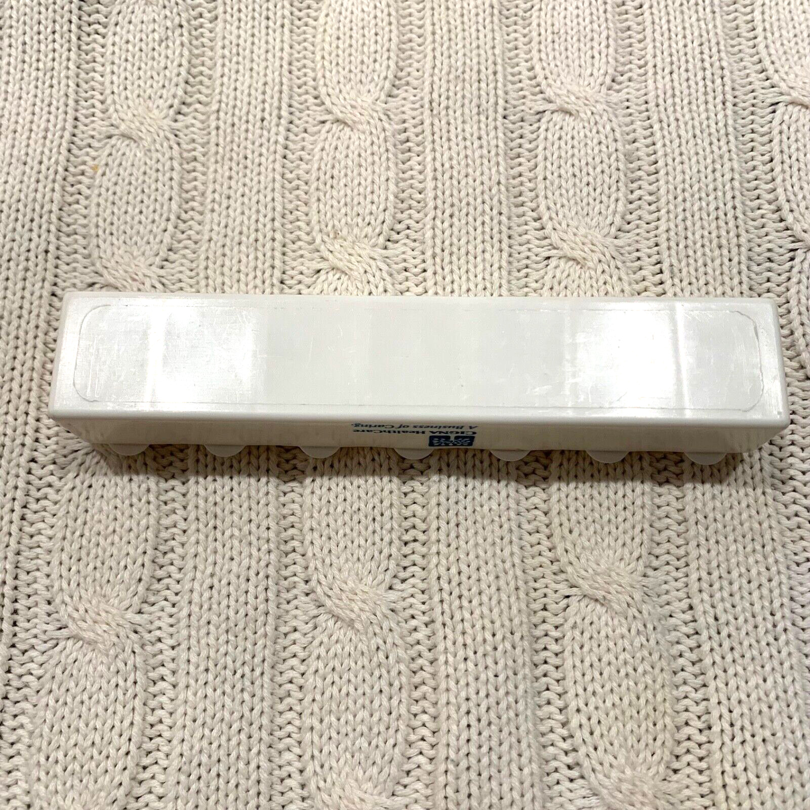 Vtg Small White Cigna Plastic Weekly 5.5” Pill Case Organizer 7 Day Travel