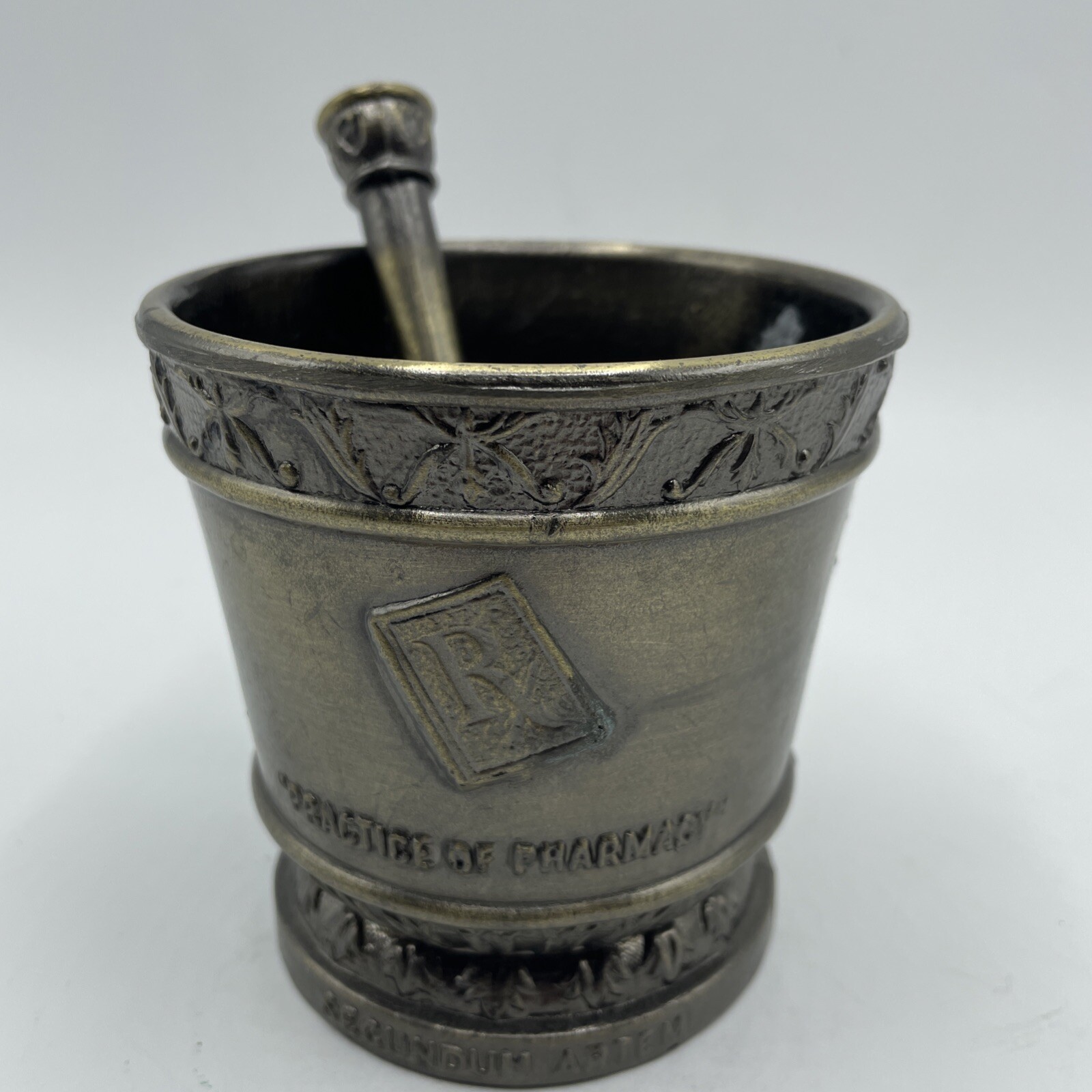 VTG Mortar & Pestle Lot of 5 Decorative Brass Apothecary Pharmacy Pill Grinder