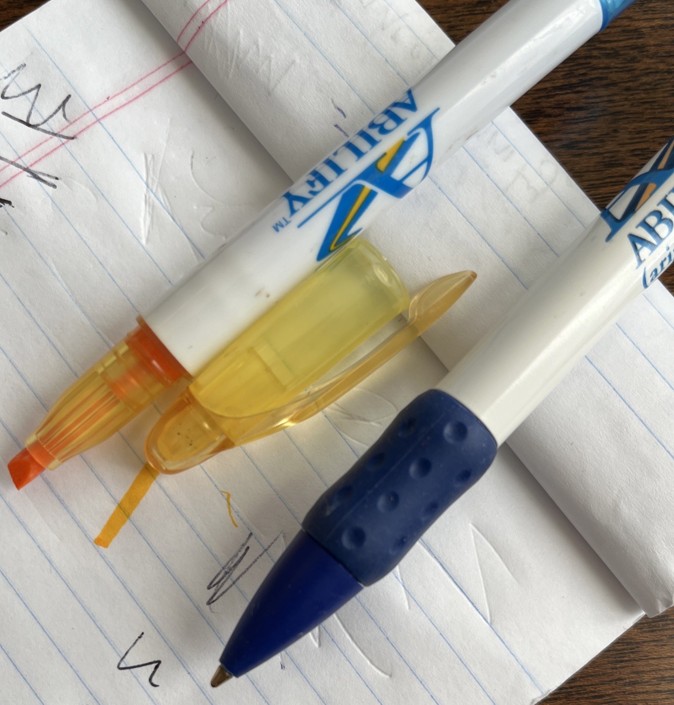 Abilify Highlighter Two Sided Pen Lot Medical Drug Rep Pharmaceutical Working