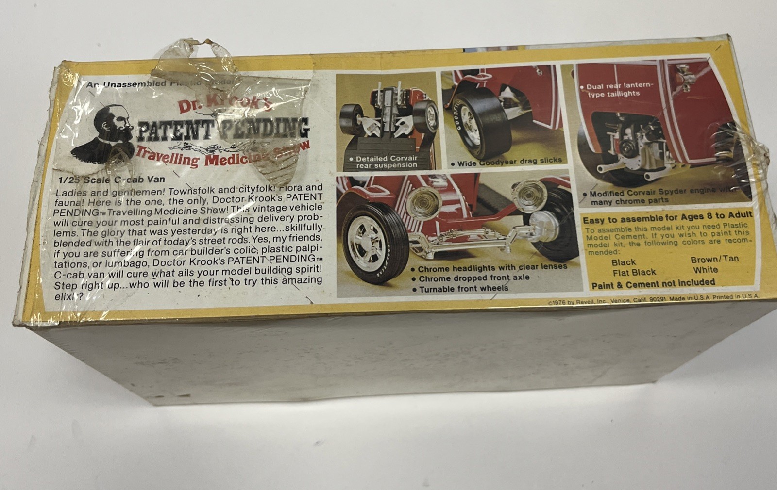 Vintage Revell Patent Pending Dr Kook’s Travelling Medicine Show Model Kit NEW