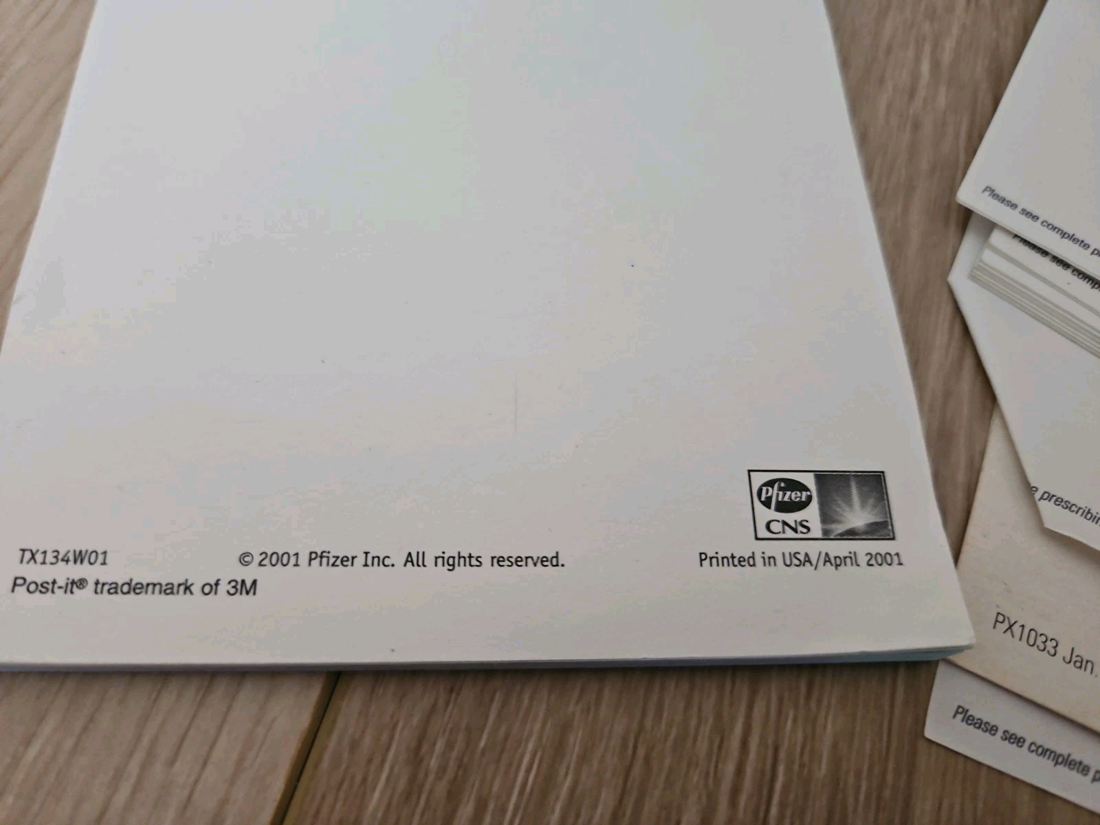Vintage Zoloft Paxil Prescription Pharmaceutical Notepads Ad Promo drug Rep 90s