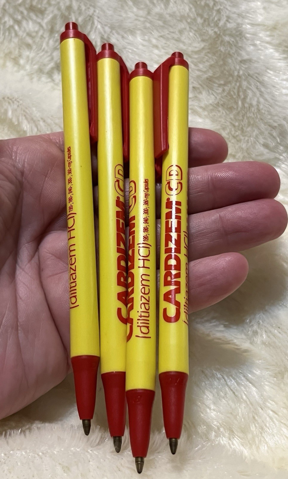 CARDIZEM CD Drug Rep Pharmaceutical Promo Advertising PEN Lot of 4 Click PENS