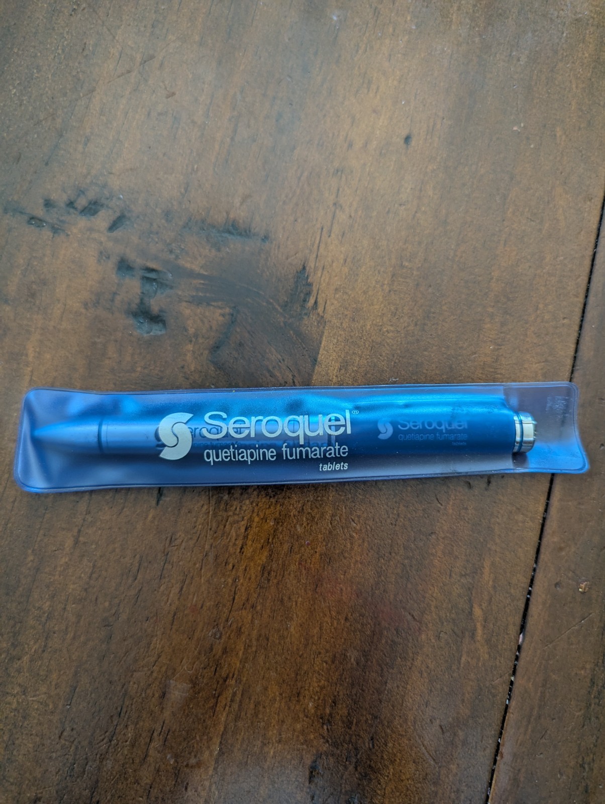 Seroquel Heavy Metal Twist PEN Drug Rep Pharmaceutical Promo Medical Advertising
