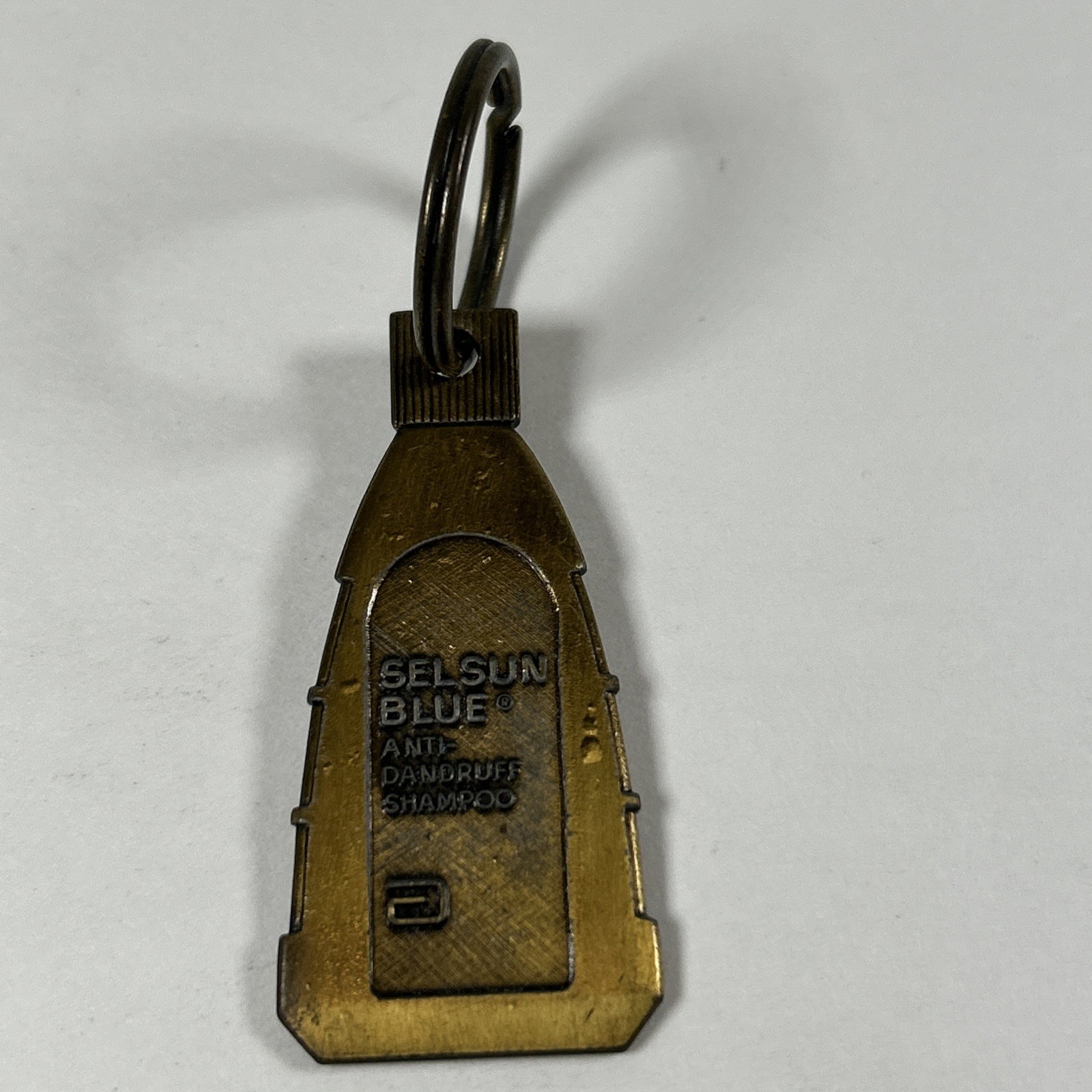 VINTAGE 1960’s SELSUN BLUE ABBOTT LAB ANTI-DANDRUFF, KEYCHAIN RETURN POSTAGE