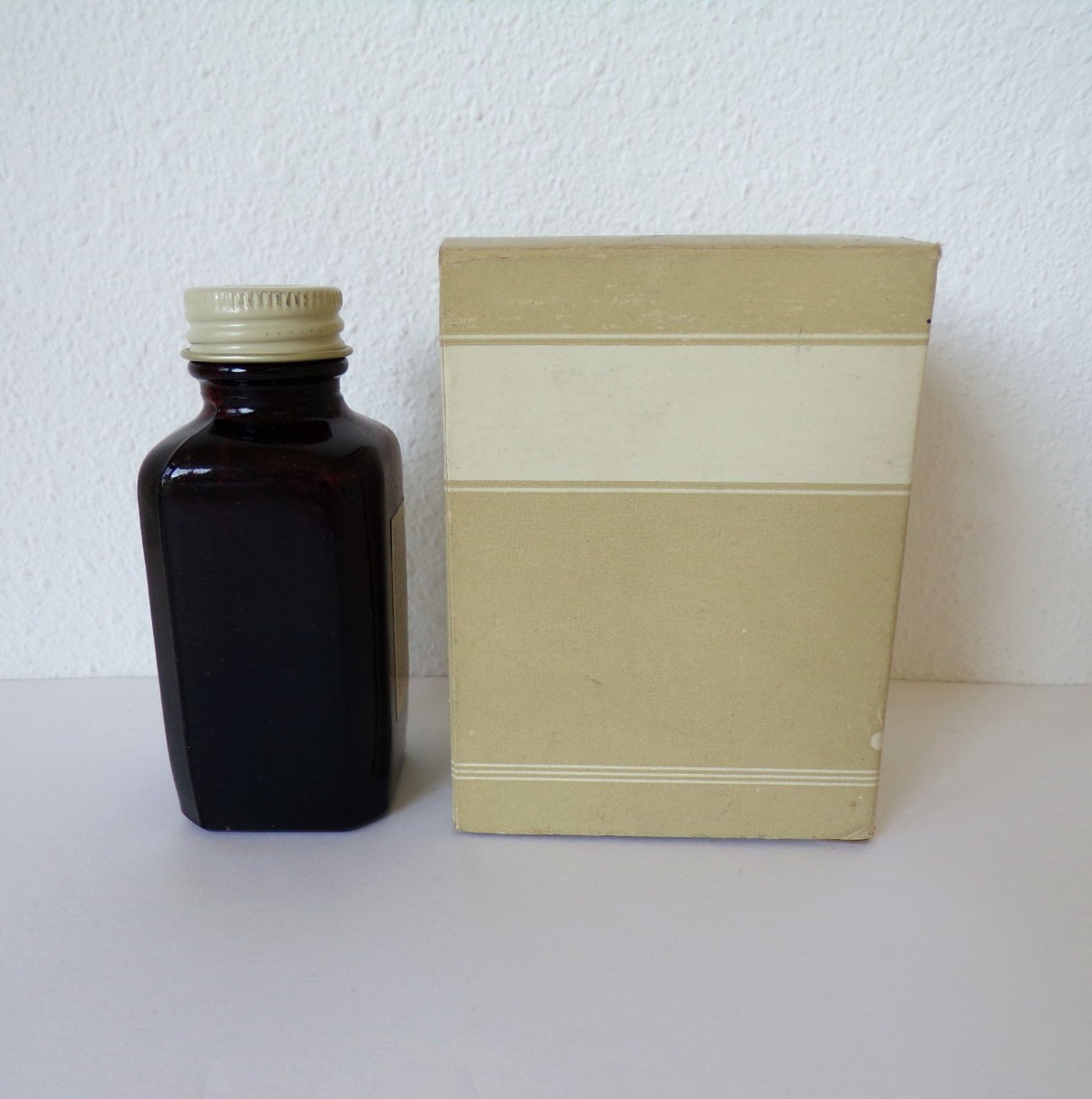 UPJOHN Vintage ZYMADROPS Dropper BOX Amber Bottle PHARMACEUTICAL Medicine