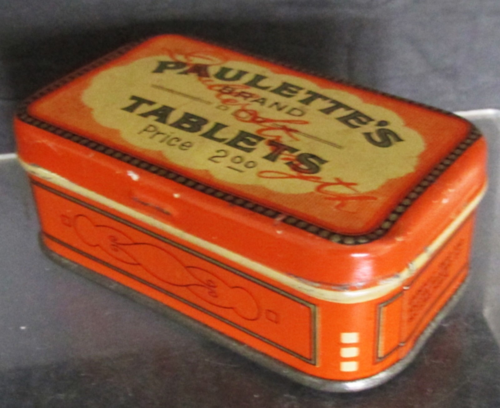 Original Vintage Paulette’s Tablets Medicine Tin