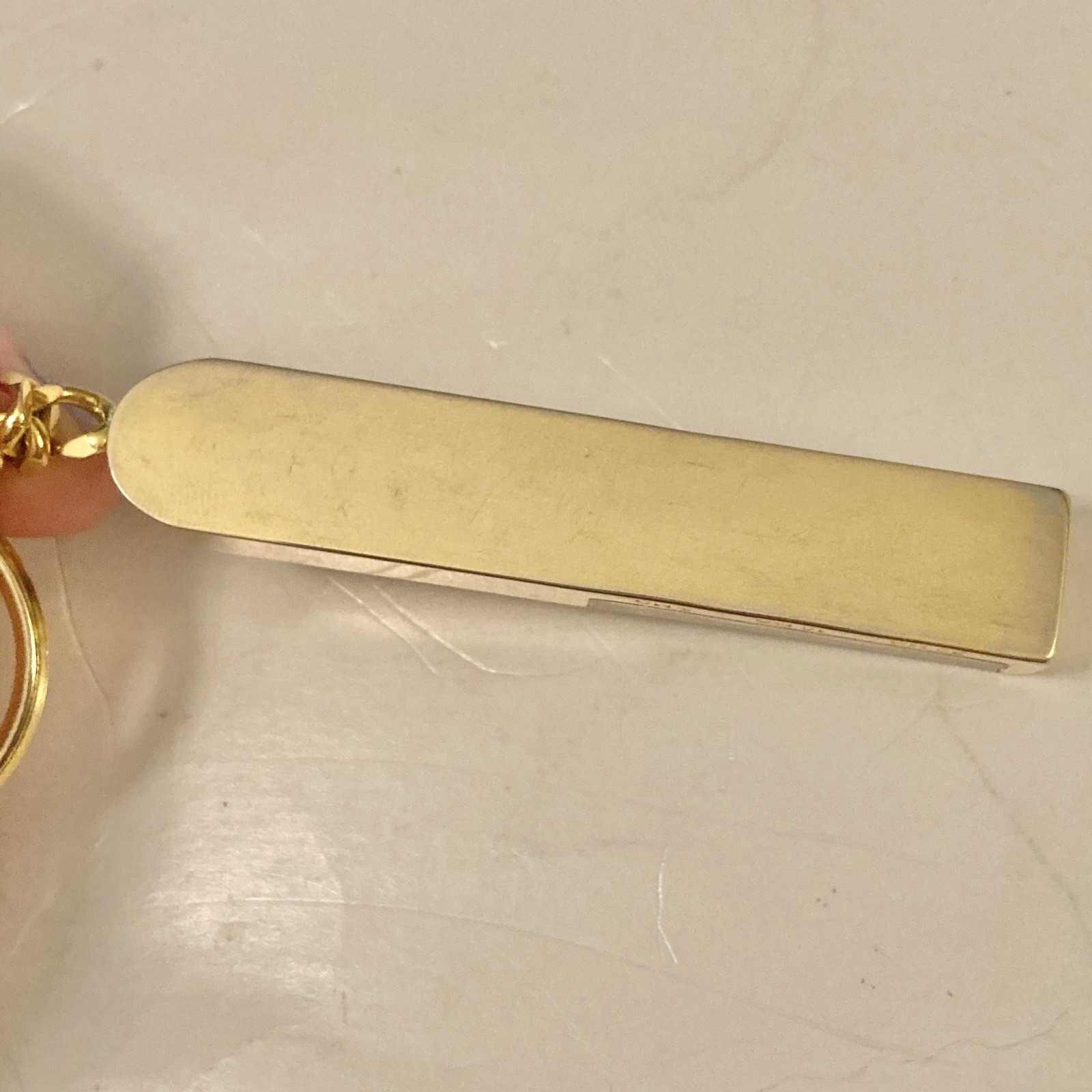 Vasotec Enalapril Maleate MSD Drug Pharmaceutical Representative Keychain Gold