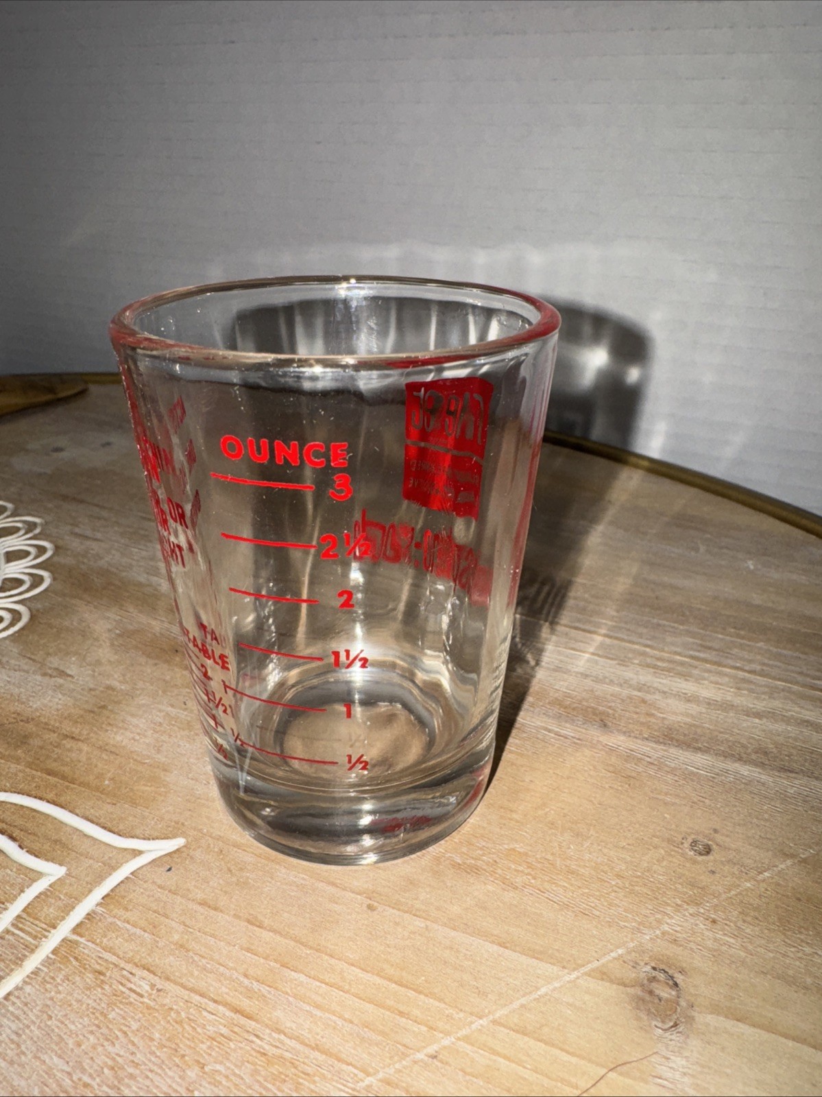 Vintage Fleet Buffered Laxative Phospho Soda Pharma Measuring Cup Shot Glass