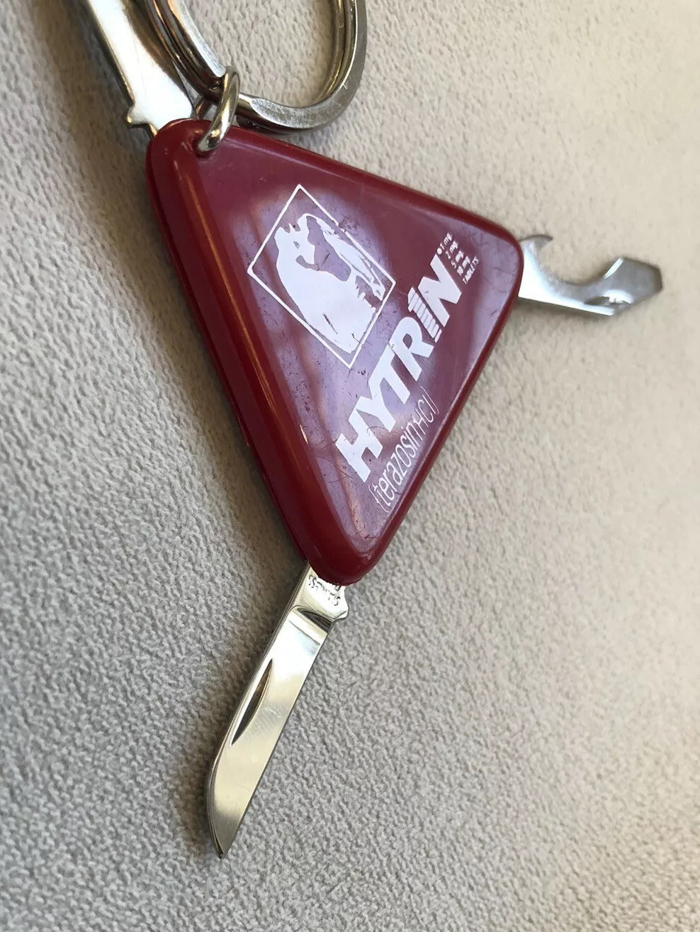Drug Rep Keychain pocket Knife Pharmaceutical Advertising Hytrin (terazosin HCI)