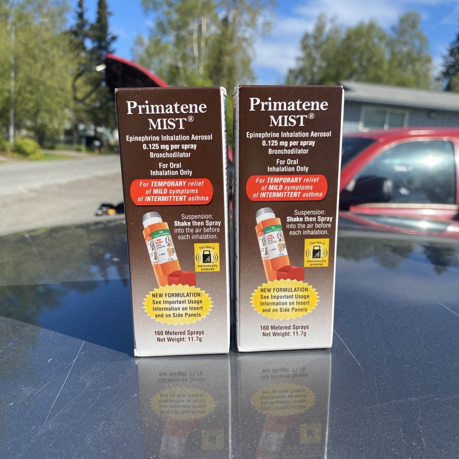 Qty-2-Primatene Mist Epinephrine Inhalation Aerosol 160 Sprays Exp 02/2028