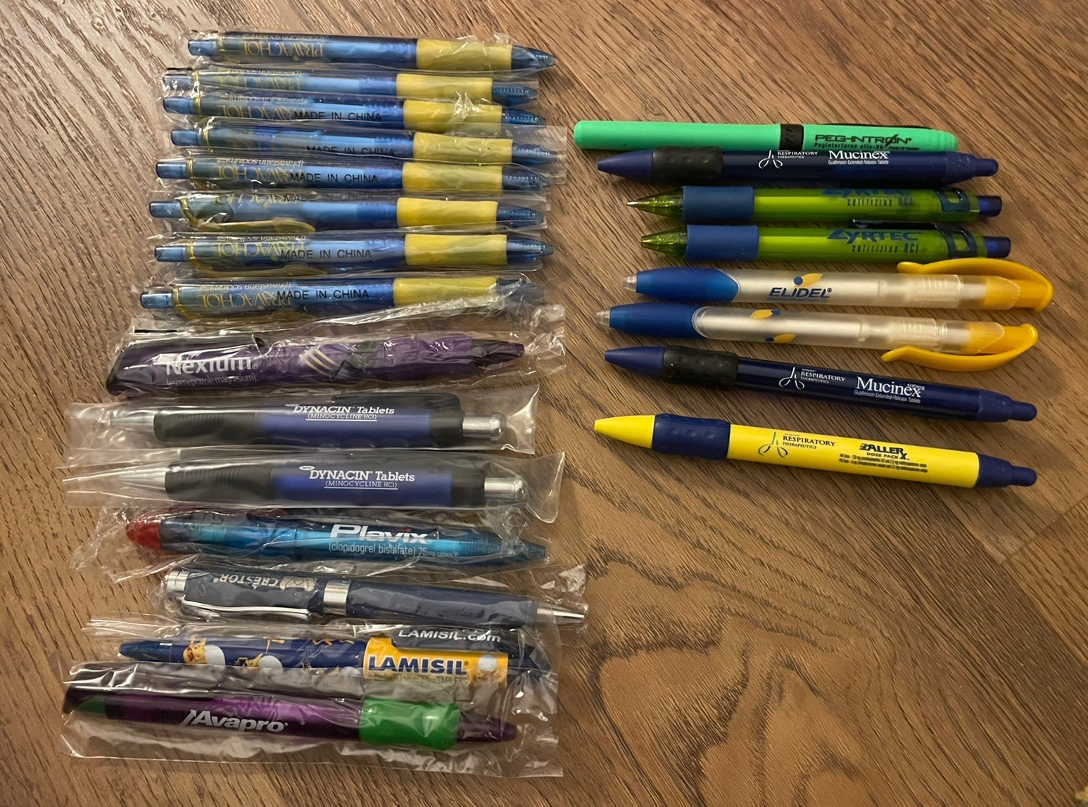 Lot 23 Pharmaceutical Drug Rep Pens! All Different! Lamisil Nexium