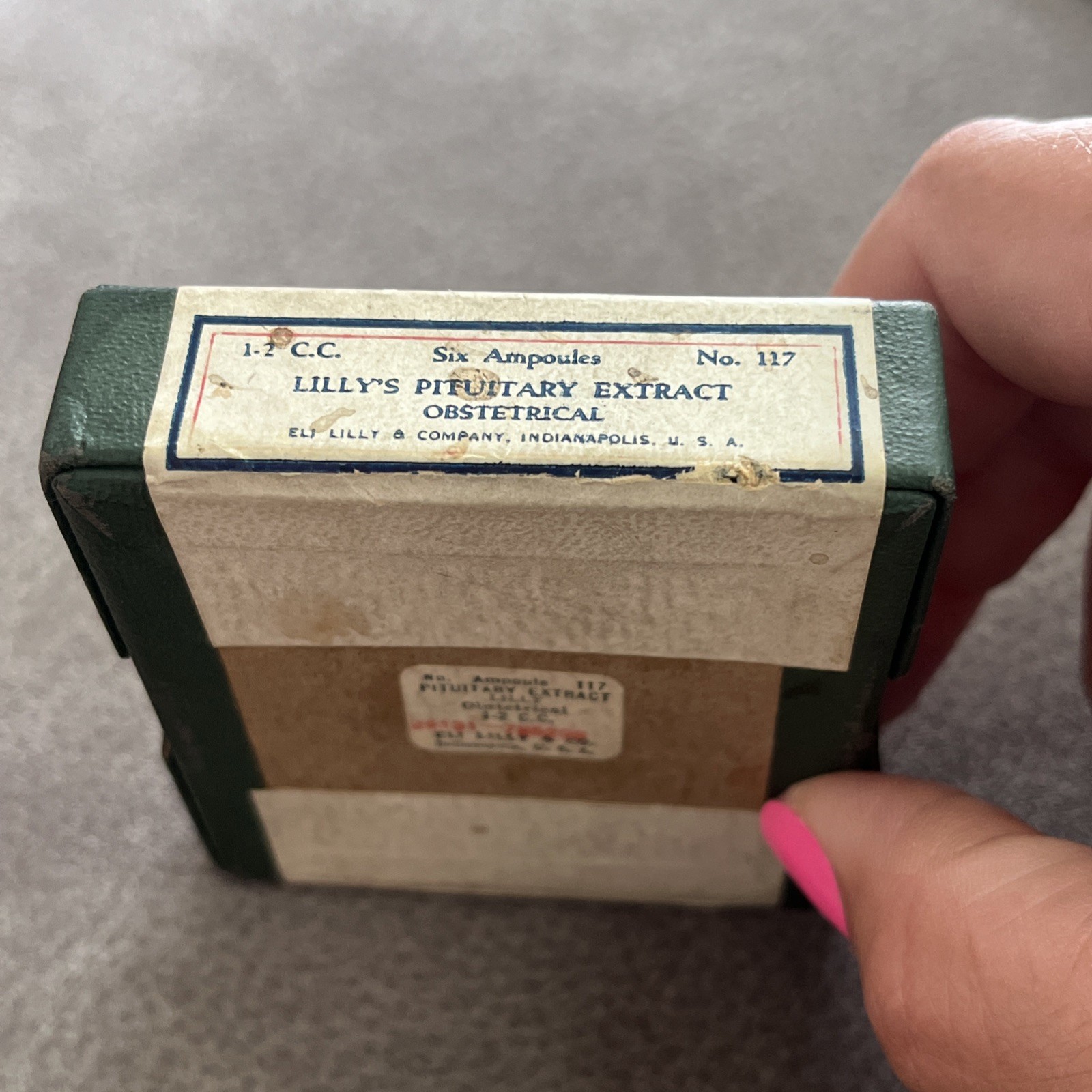 Vintage Eli Lilly Lilly’s Pituitary Extract Obstetrical – Rare Pharmaceutical
