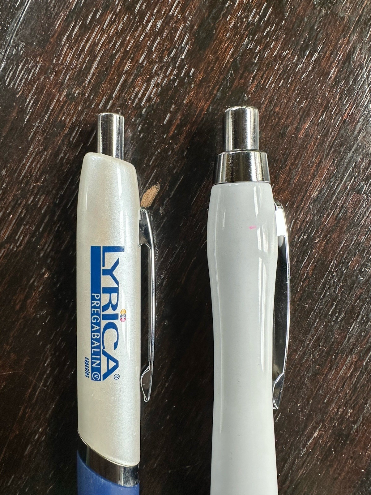Lyrica Pfizer Metal Drug Rep Pharmaceutical Promo Advertising Pens Lot Of 2