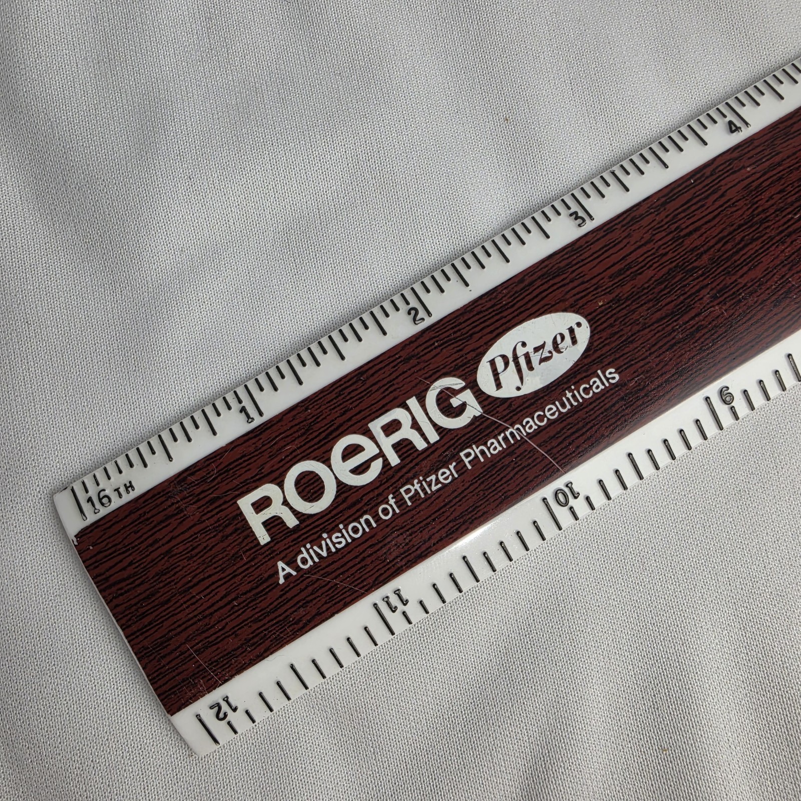 Vtg Pfizer Geocillin Roerig Pharmaceutical Drug Rep Plastic Ruler Advertising