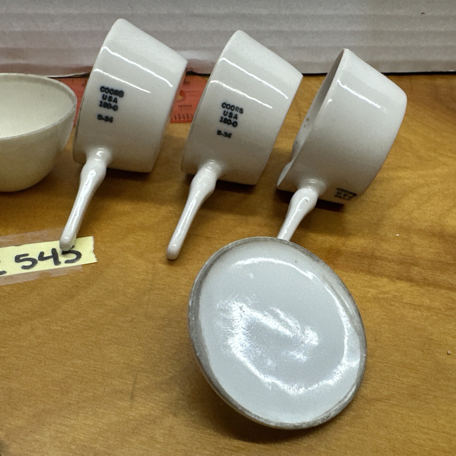 LOT Vintage COORS USA 180-0 B34 medical science porcelain pot with lid & spout