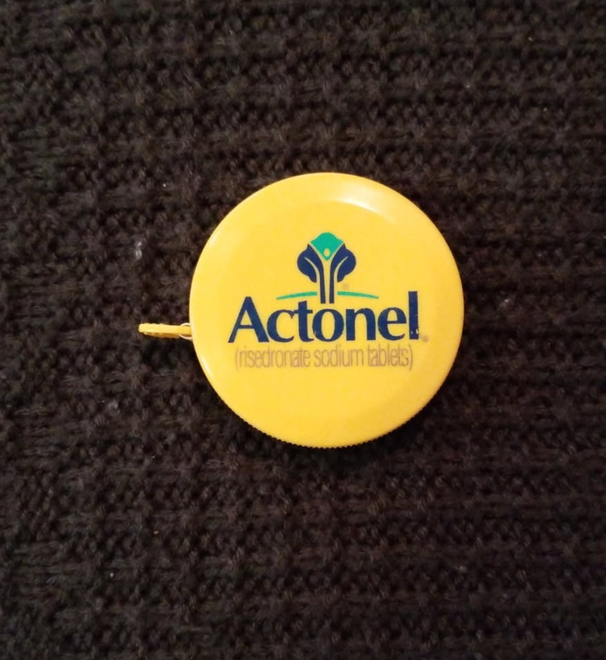 Pharmaceutical Drug Rep Promo Self Retracting Tailor’s Tape Measure