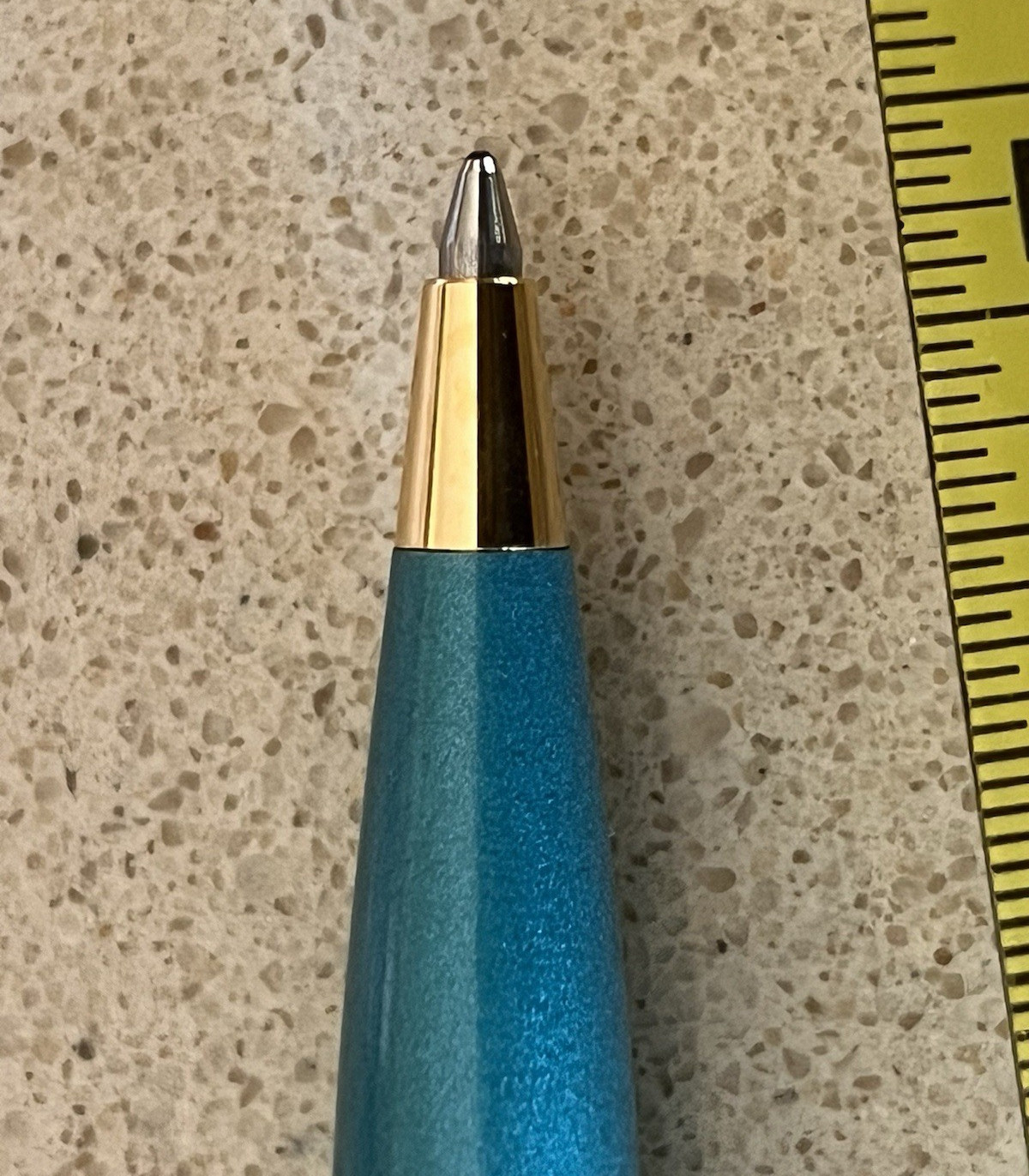 Vintage Pfizer Roerig Diflucan Fluconazole Drug Rep BLUE GREEN Pen Metal Taiwan