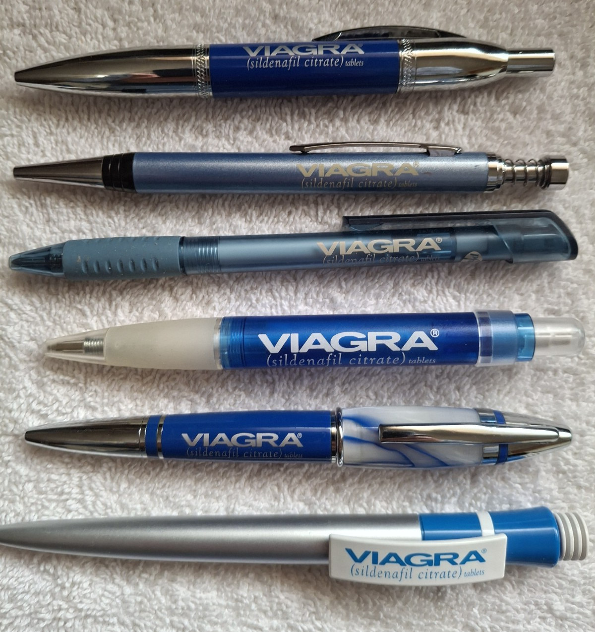 Viagra Collectible Drug Rep Pens Lot of 12 Pharmaceutical Promotion/Advertising