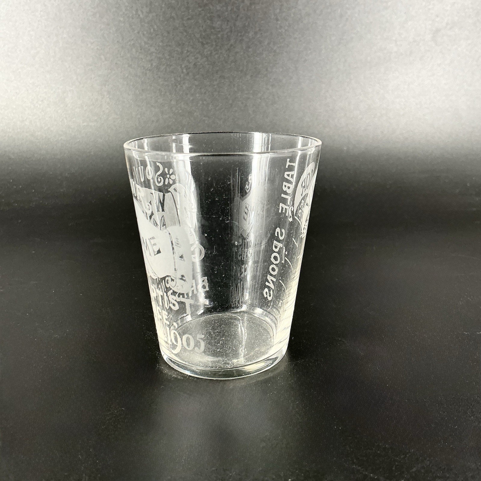 Victor Liver Syrup Souvenir Medicine Cup Glass 1905 German Baptist Conference