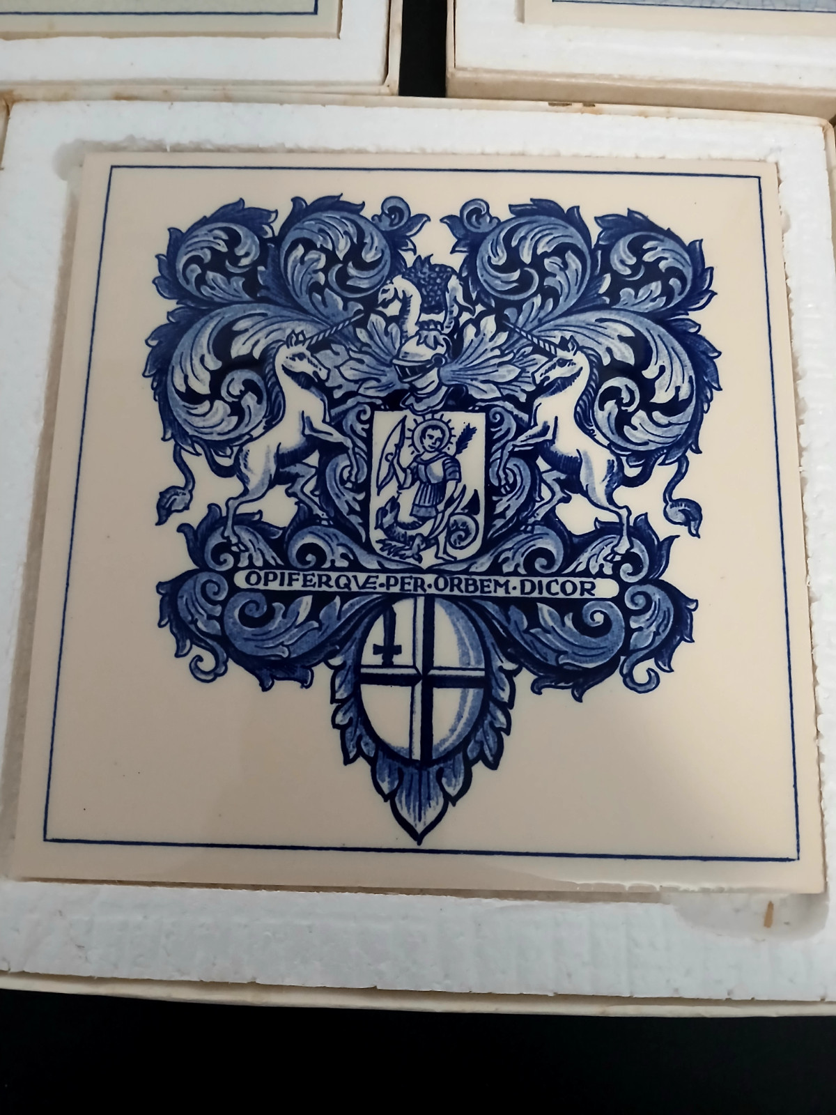 Set of 6 Vintage Burroughs Pharmaceutical English Pill Tiles – Apothecary Pharma
