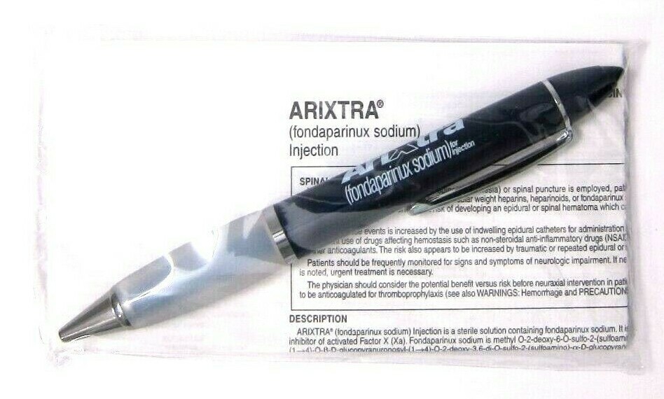 Drug Rep ARIXTRA Collectible Metal Pen RARE