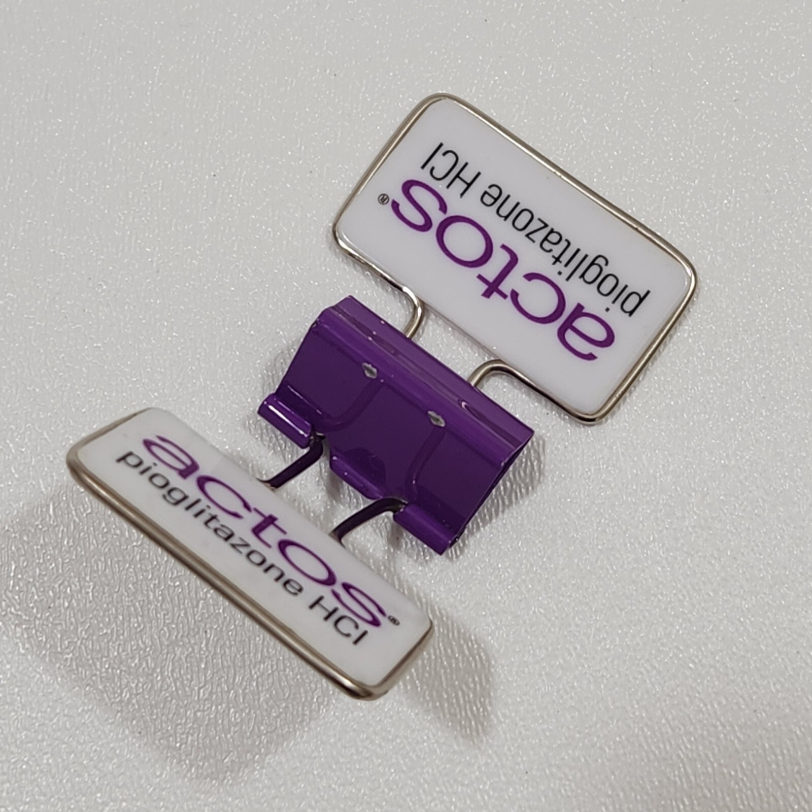 ACTOS Pioglitazone HCI Pharmaceutical Advertisement Paper Clip