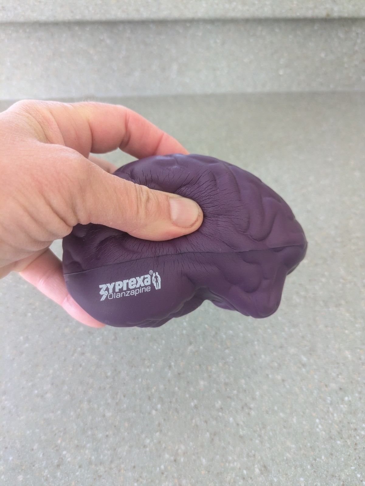 Zyprexa Eli Lilly Promotional Brain Toy Stress Reliever