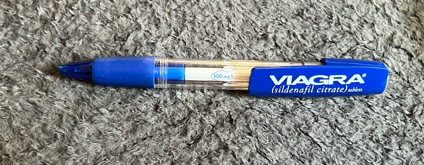 Vintage Viagra Plastic Pen Drug Rep Pharmaceutical Promo
