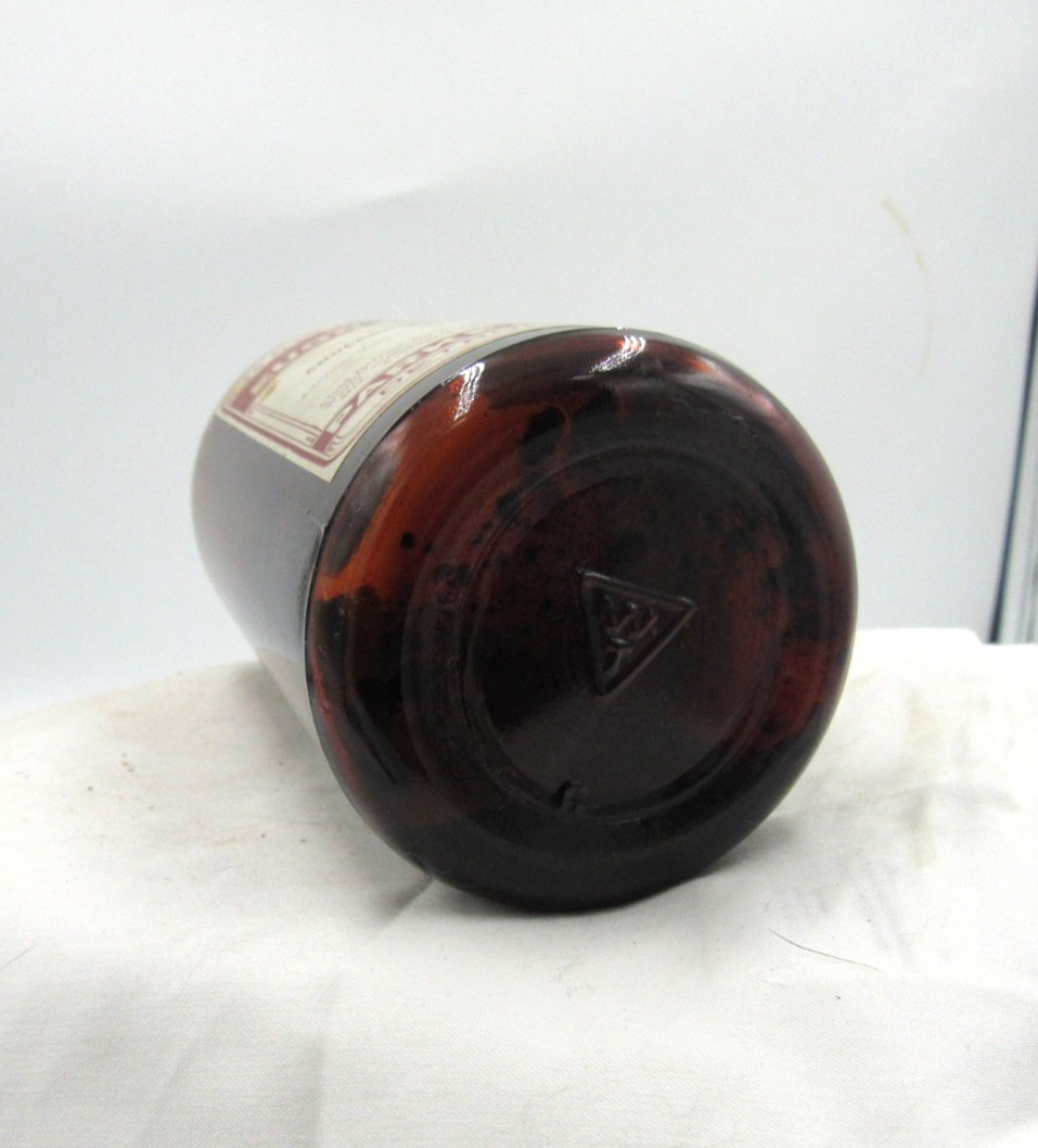 MM – 1920’s Parke, Davis & Co Detroit Mich Euonymus 7 3/8″ Amber Medicine bottle