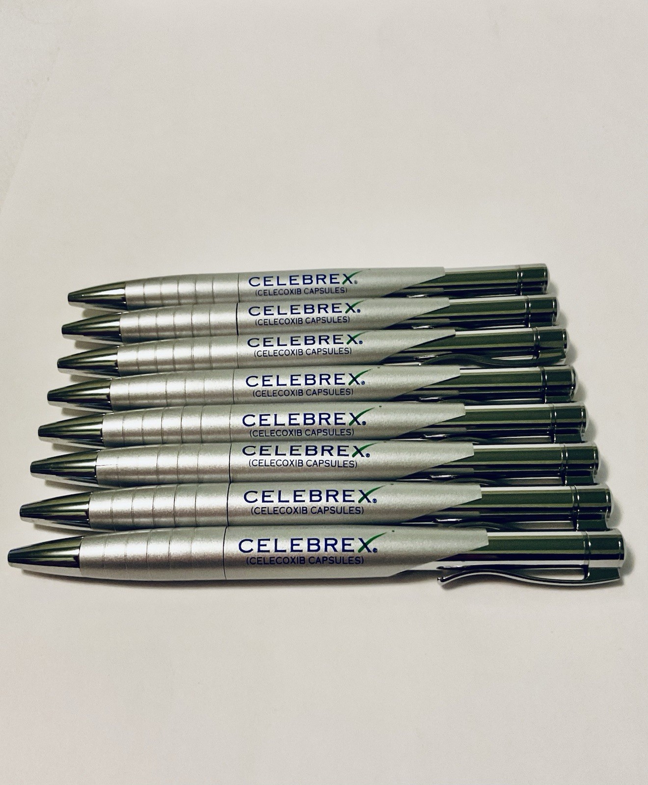 BEXTRA CELEBREX PHARMACEUTICAL REP PEN METAL RETRACTABLE REFILLABLE LOT OF 8