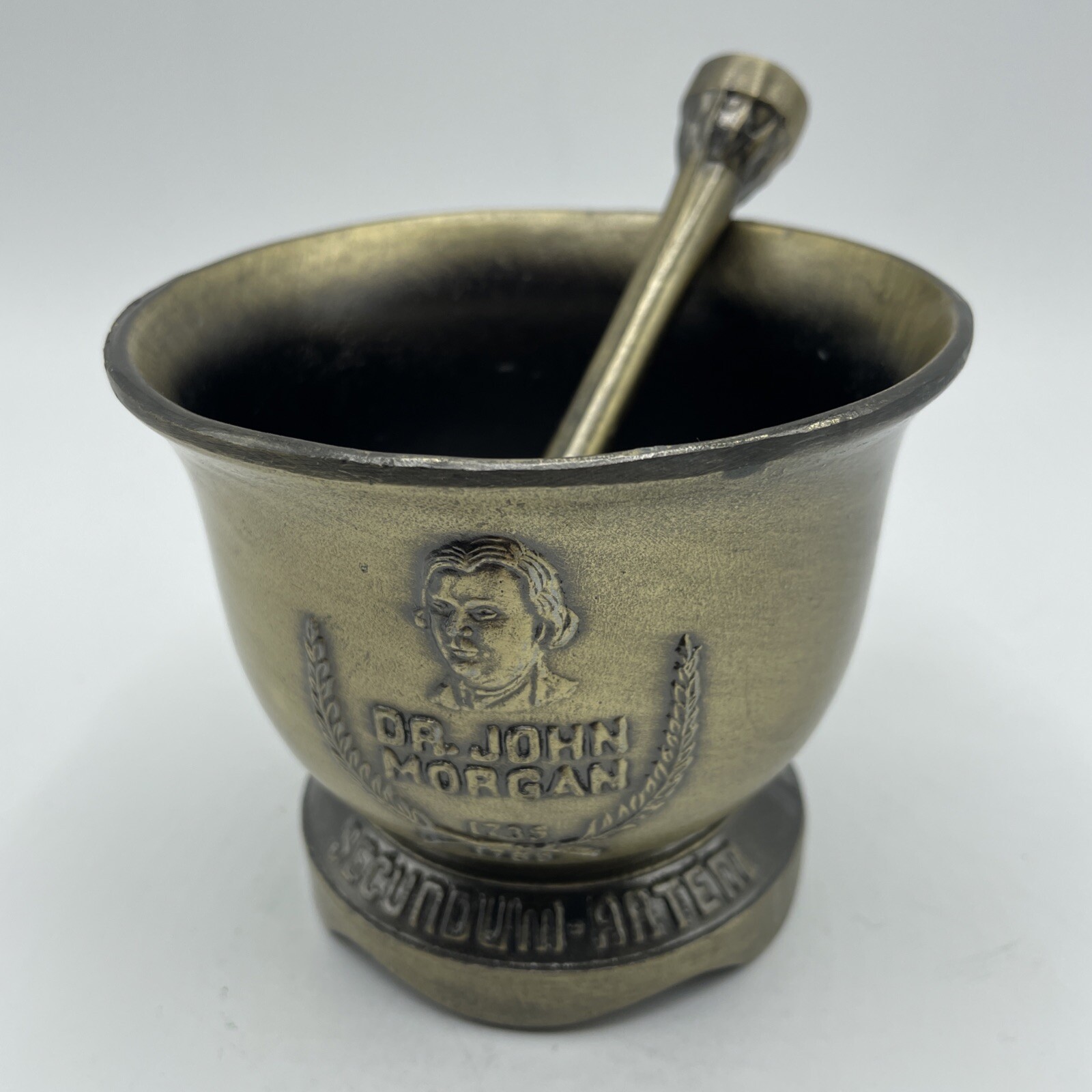 VTG Mortar & Pestle Lot of 5 Decorative Brass Apothecary Pharmacy Pill Grinder