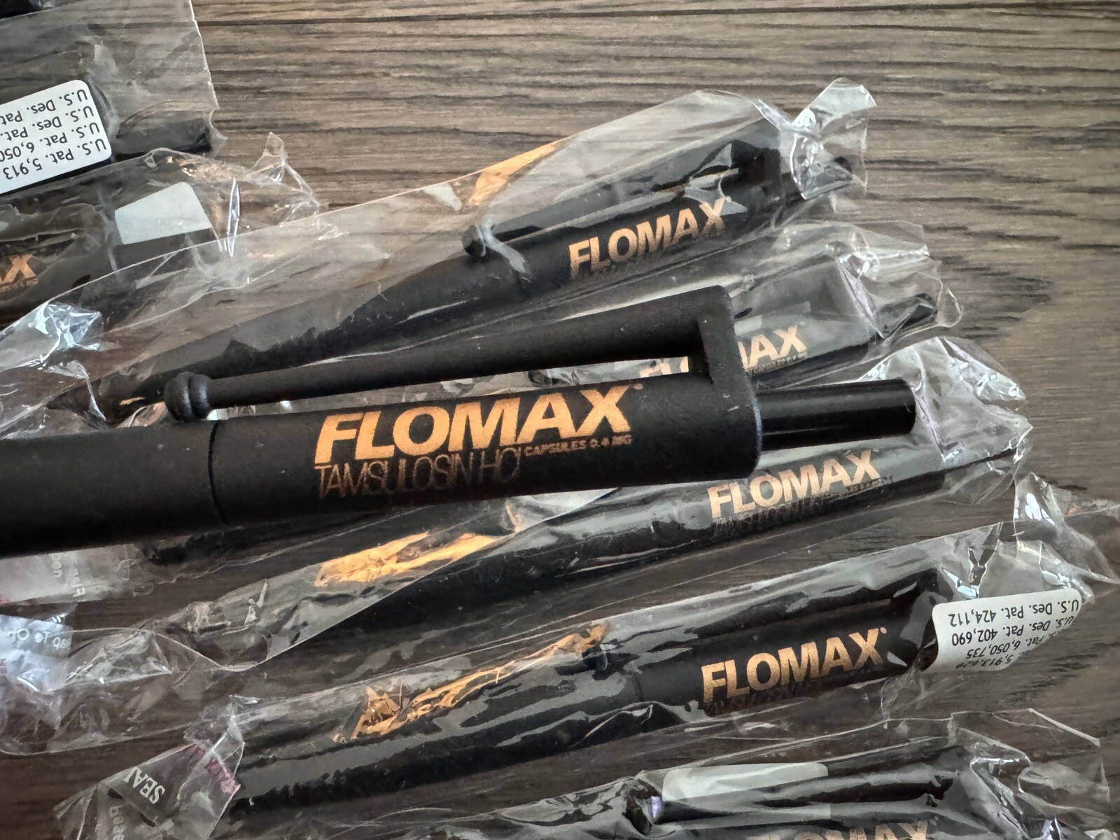 16 New Drug Rep Pen 🖊️ Flomax plastic, Black Pharmaceutical. Collectible 👀