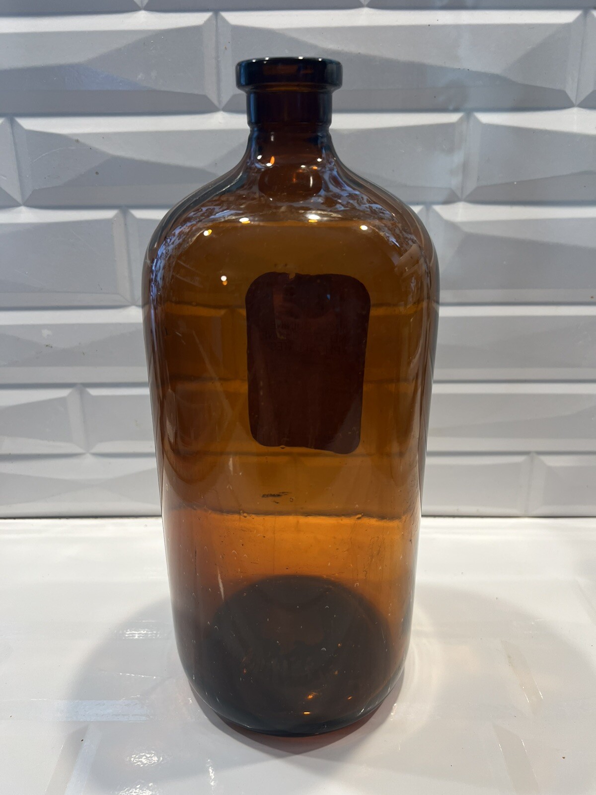 ELIXIR ELI LILLY INDIANAPOLIS Drug Store Apothecary Old One Gallon Brown Bottle
