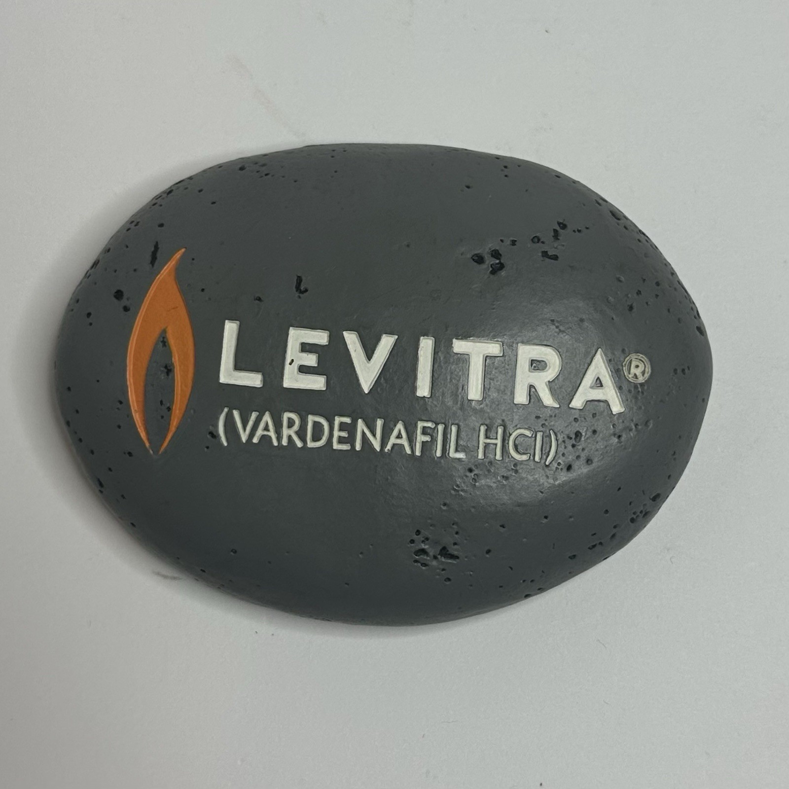 Levitra Rock Paperweight Pharmaceutical Drug Rep Collectible
