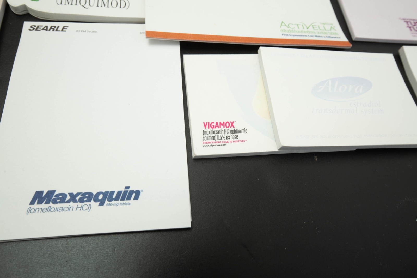 Vtg Drug Rep Pharmaceutical Partial Sticky Notes Stapler Calculator Pharma Lot