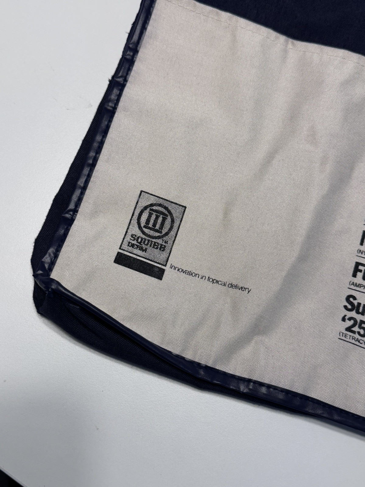 Pharmacy Rep Squibb Derm Vintage Tote Bag Promo Pharma Advertising CLEAN