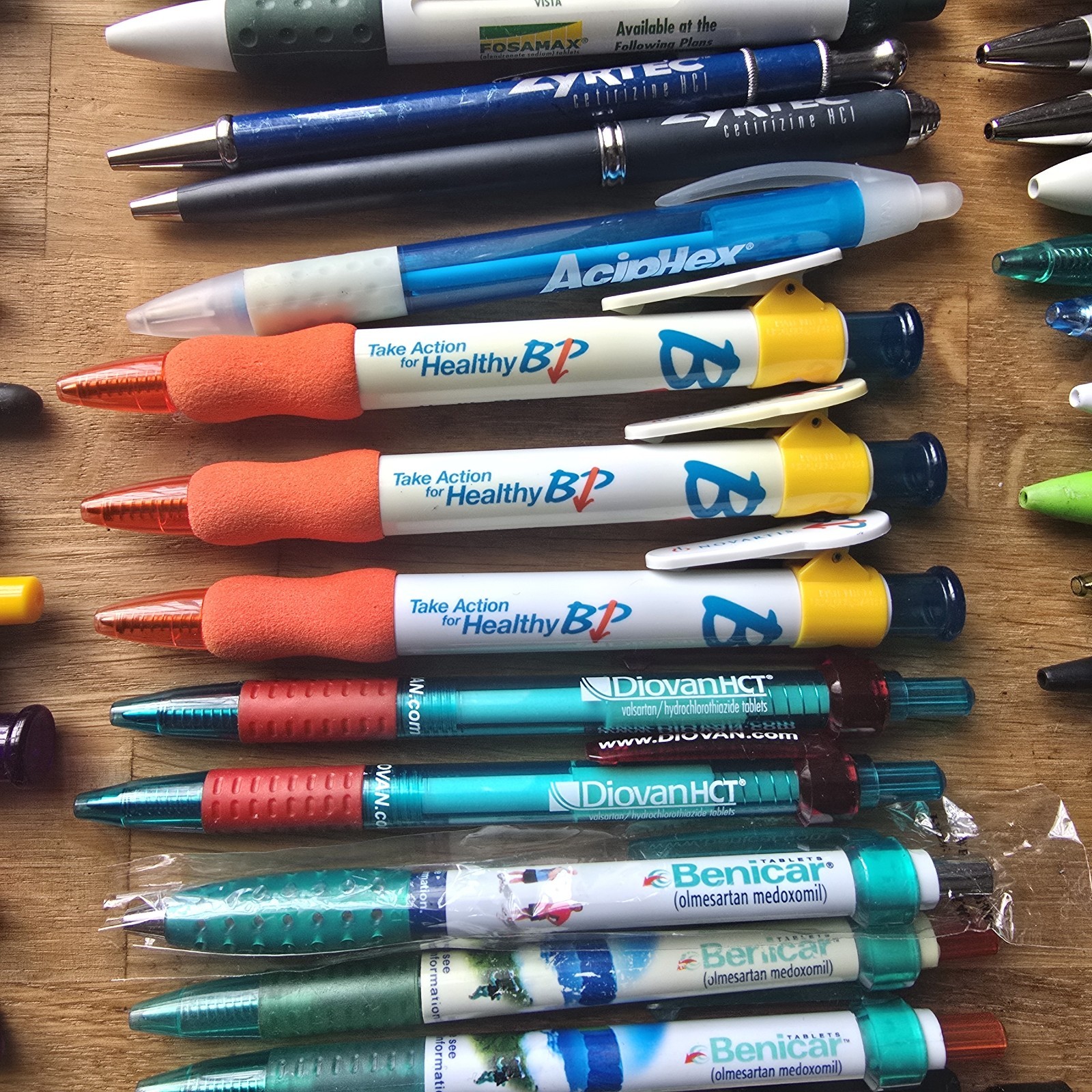 Massive Vintage Pharmaceutical Drug Rep Advertising Pen Lot Of 93