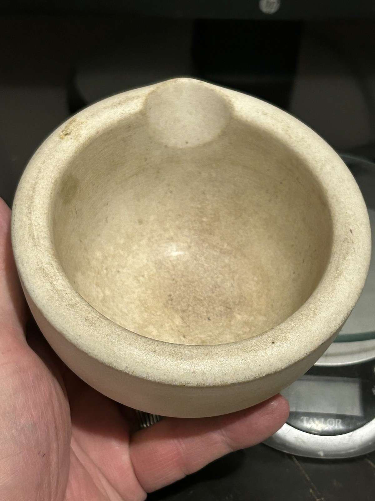 VINTAGE T. M. & S. THOMAS MADDOCK SONS ACID PROOF MORTAR BOWL No. 1 APOTHECARY