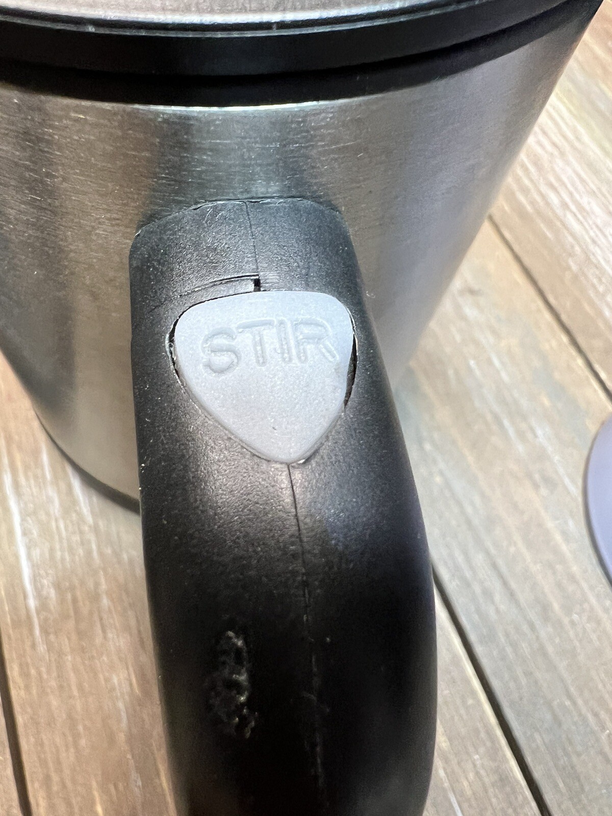 Drug Rep Celebrex Bextra Mug Lid Stirrer In Bottom Of Cup Brushed Silver LOOK