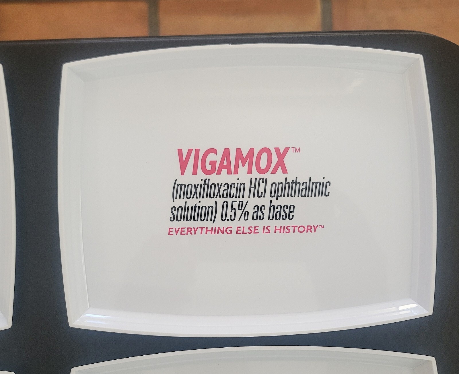LOT OF 4 VIGAMOX Pill Counting Trays – Pharmacist Pharmaceutical Meds Ad Tray