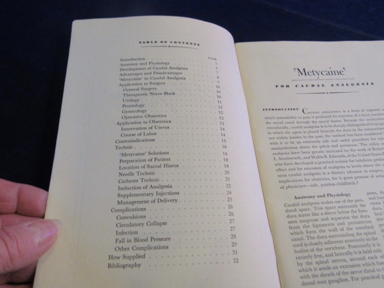 1950’s Medicine Drug Advertising Bklt Metycaine Eli Lily Color Illustrated B119