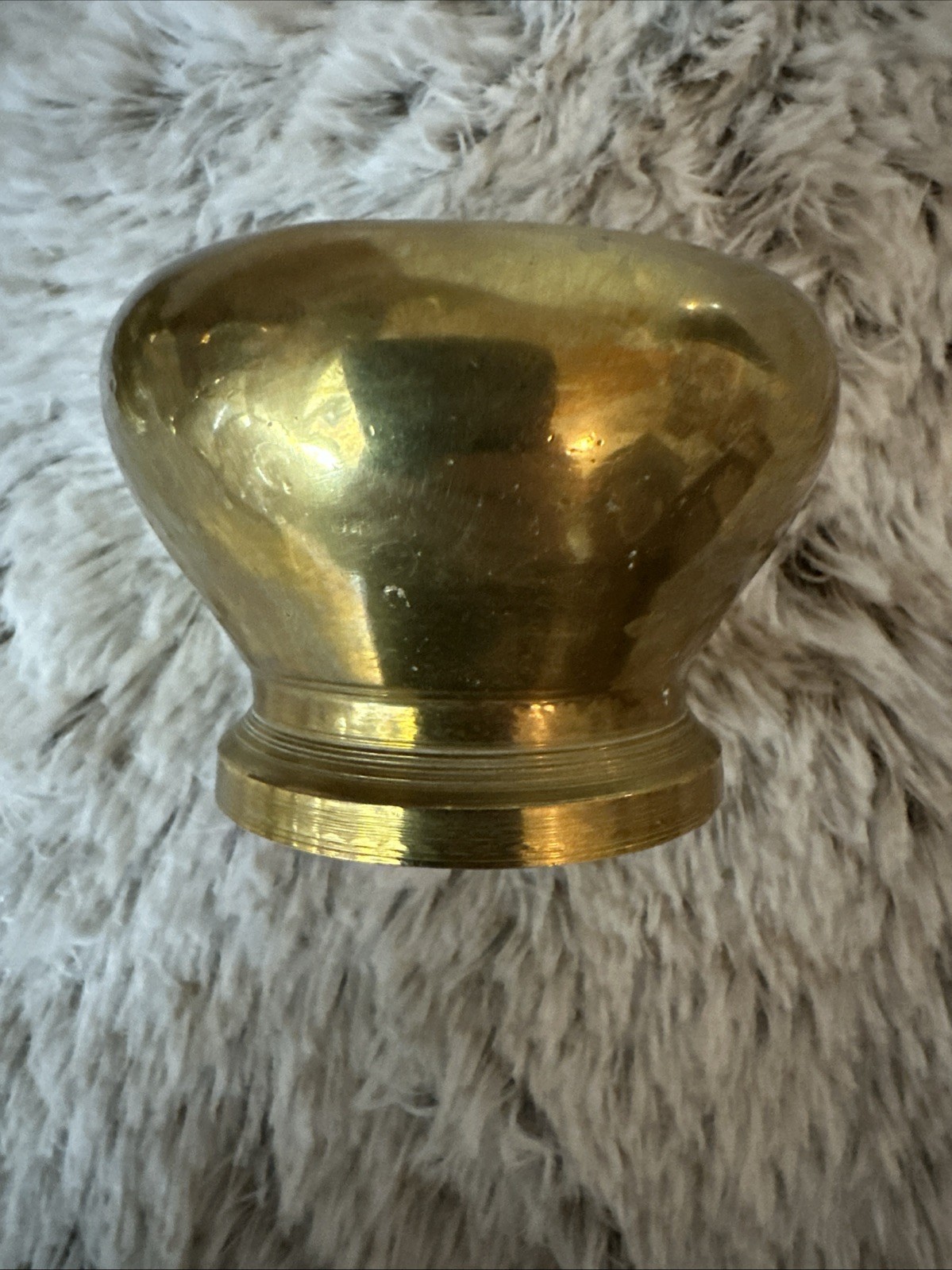 Vintage Solid Brass Small Mortar and Pestle Spice/Herb Grinder Resonant sound