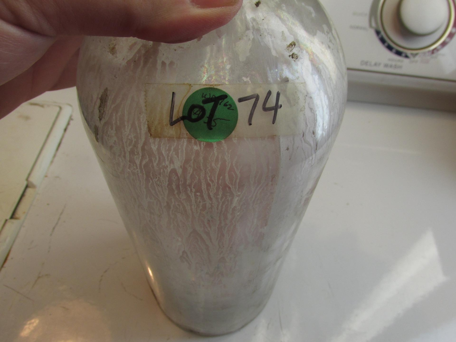 Large Glass Jug Cremor Kaolinus Exell Bros Sheffield 100 Years old