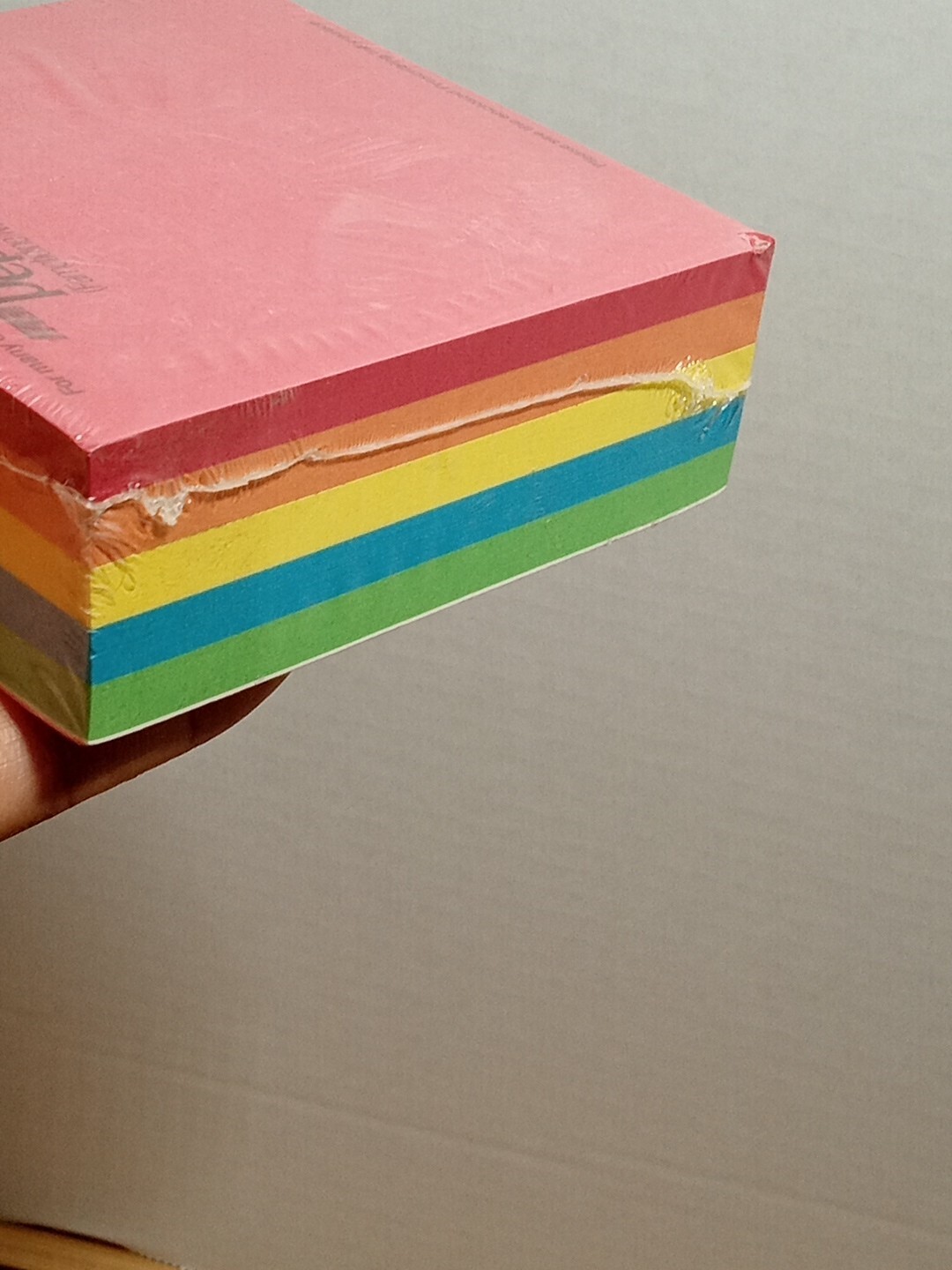 Rainbow Colors Post It Paper Sticky Note Pad Vintage Pepcid Drug Advertising