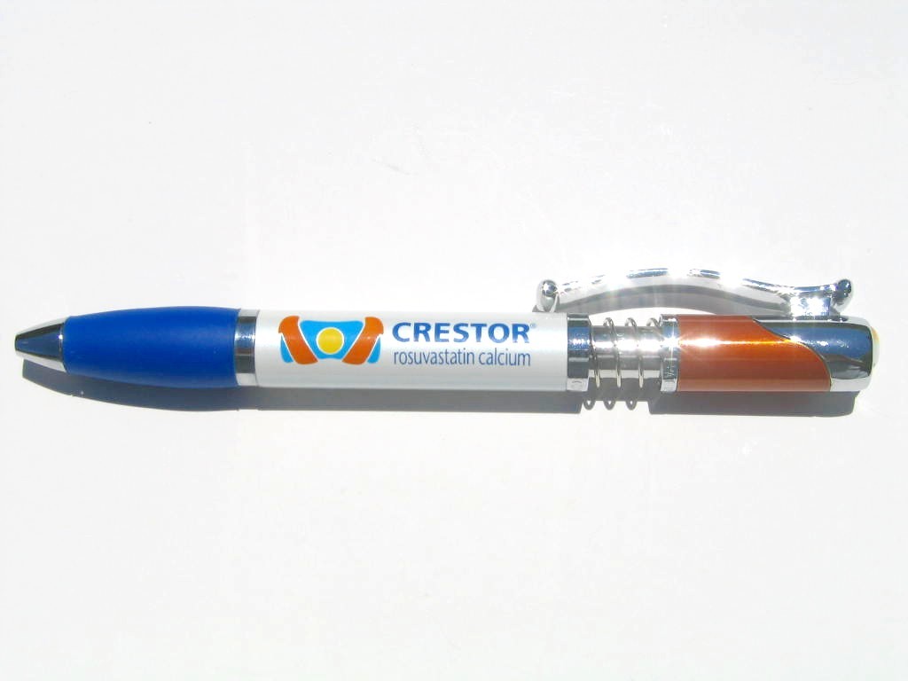 Drug Rep Crestor Heavy Metal Pen Big, Bold, and Beautiful Pen New in Sleeve