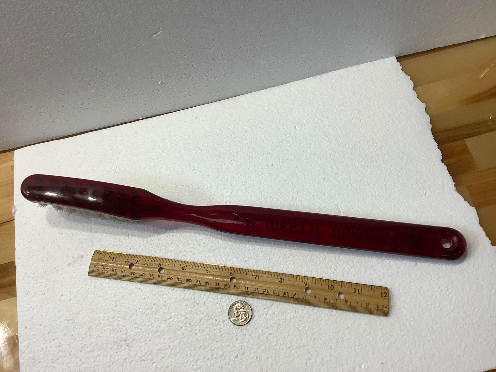 HUGE ! 1950s VINTAGE Promo DR WEST’S GERM FIGHTER TOOTHBRUSH ADVERTISING 17 1/2″