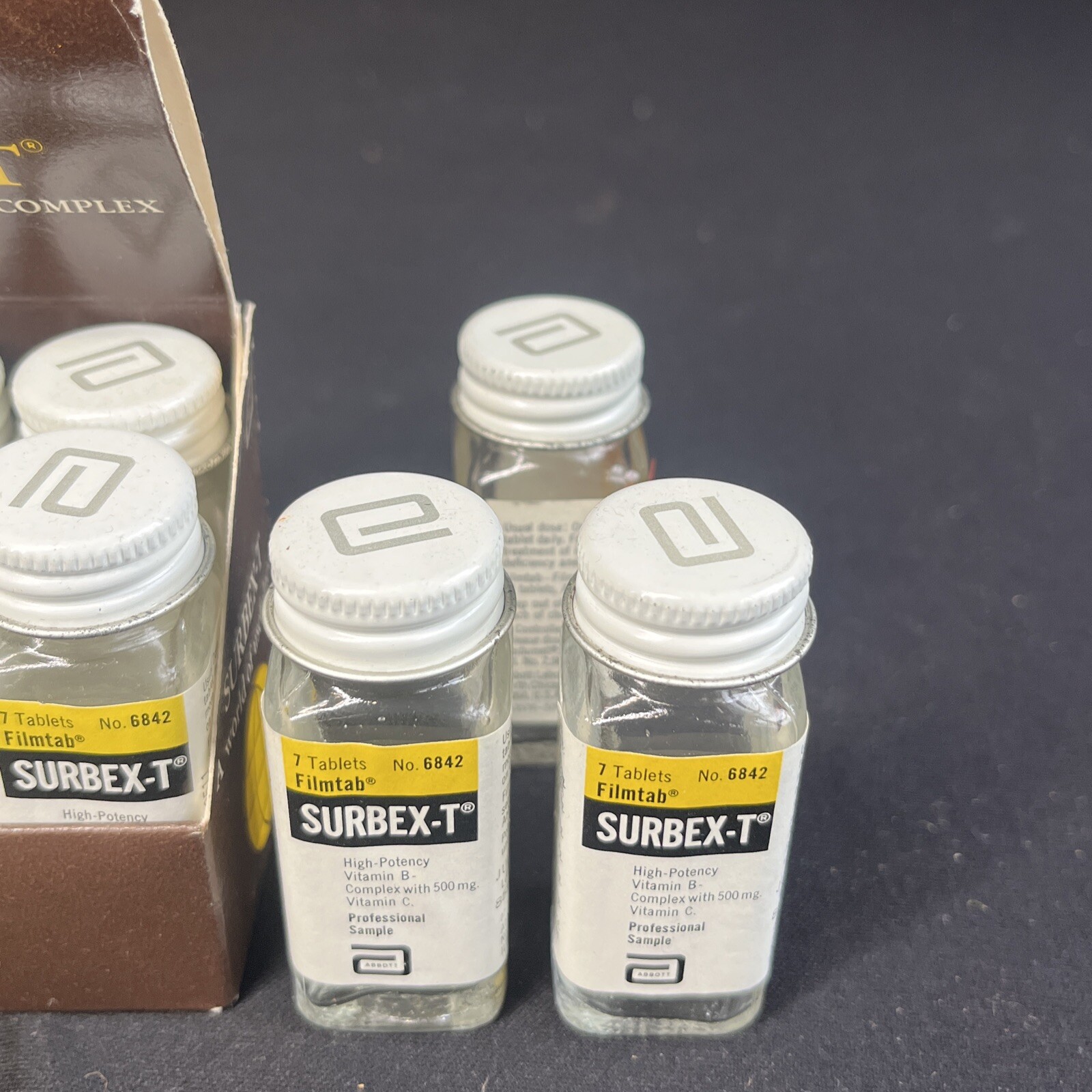 (9) Vintage Abbott Laboratories SURBEX-T Pharmacy Displays Medical