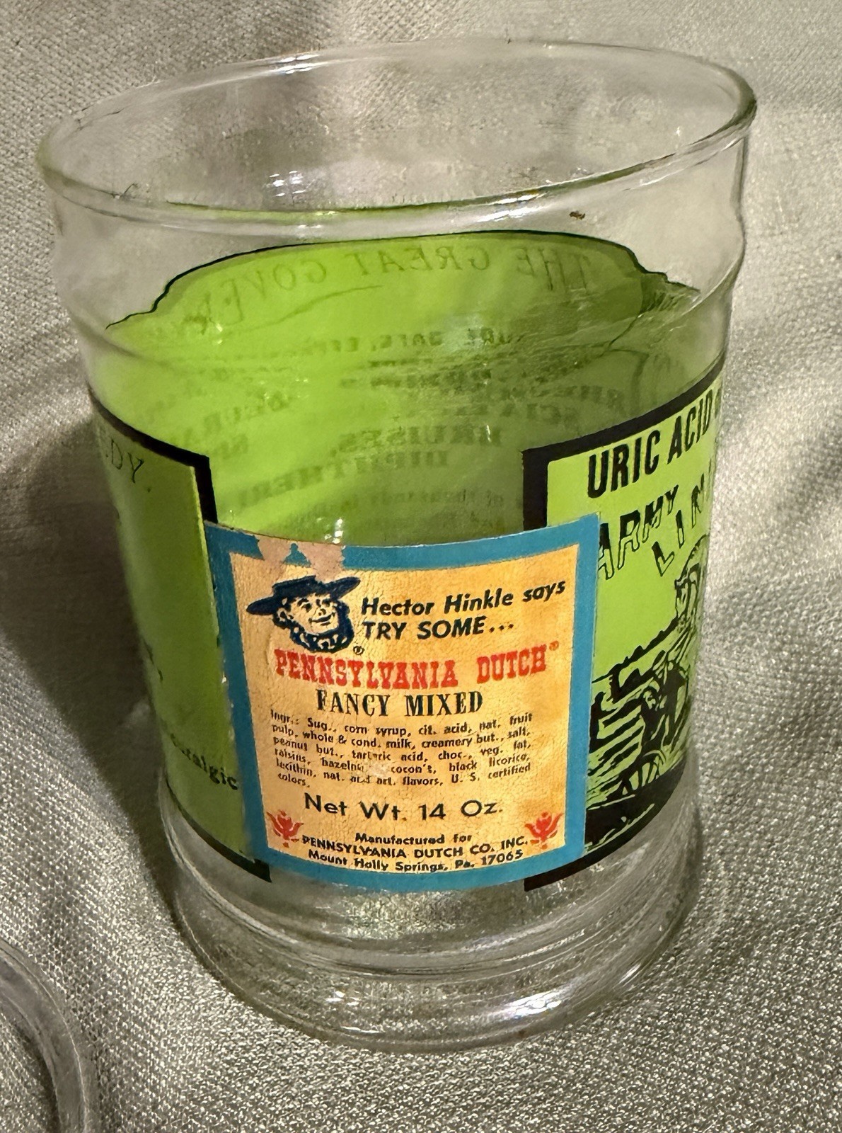 Vintage Glass Apothecary Jar With Lid Army Navy Liniment Medicine Remedy 1970’s