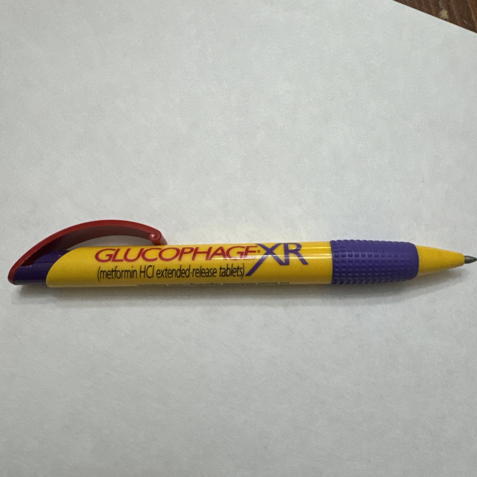 Colorful Glucophage Drug Rep Pharmaceutical Promo Advertising Pen Inoxcrom Spain
