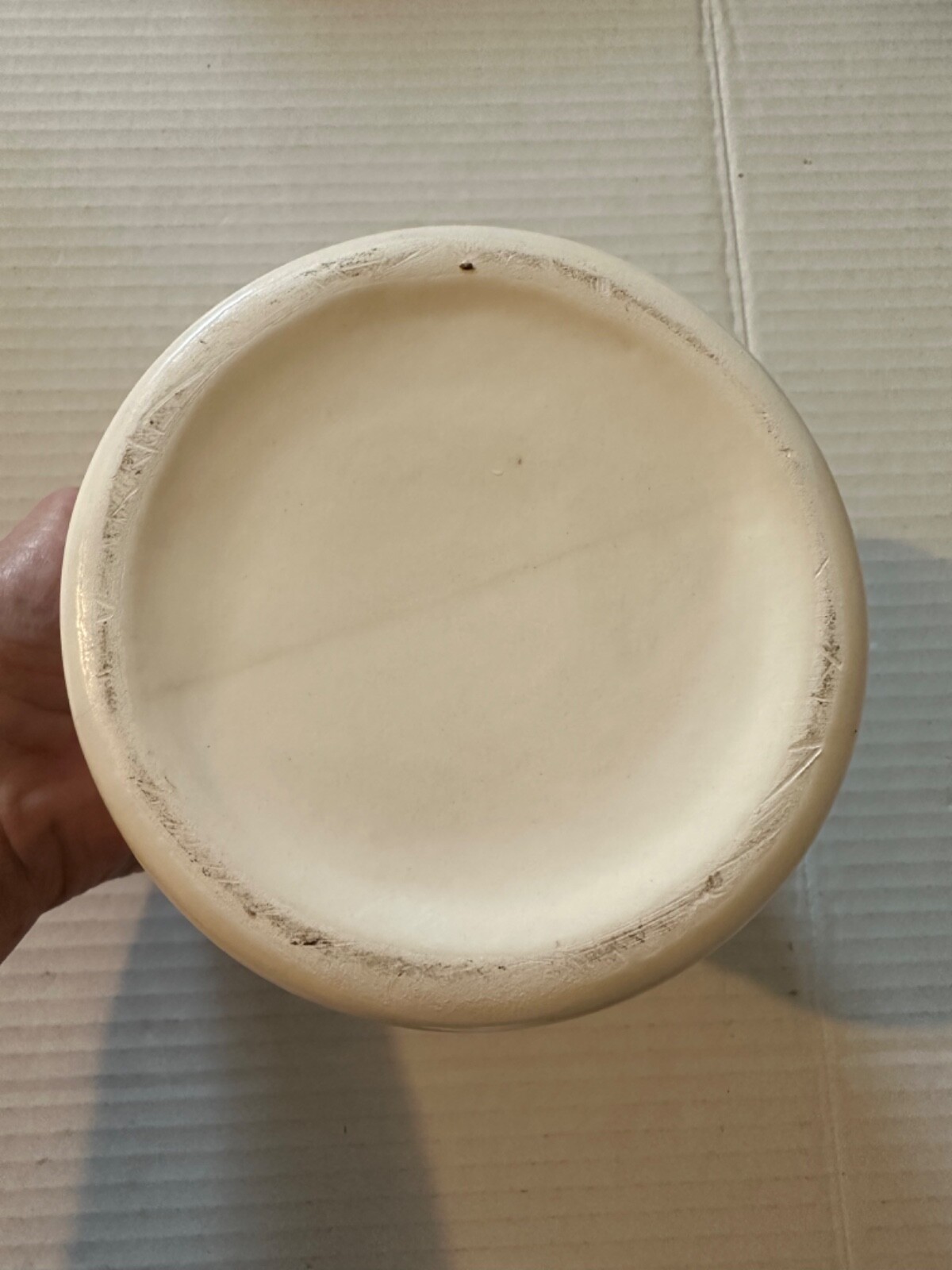 VINTAGE CERAMIC APOTHECARY JAR WITH LID- “T. J. BATIE’S TITRALAC”